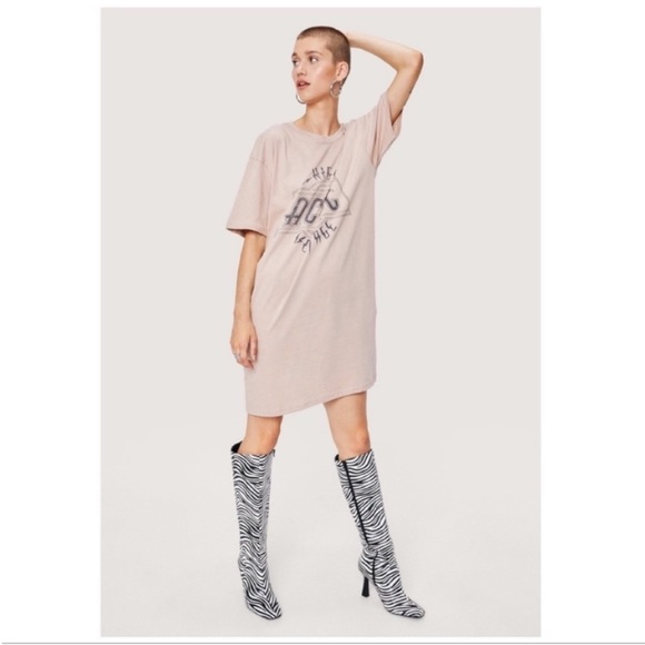 AC/DC | HIGH VOLTAGE OVERSIZED T SHIRT DRESS - Picture 4 of 5